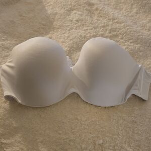Victoria Secret White Strapless Bra